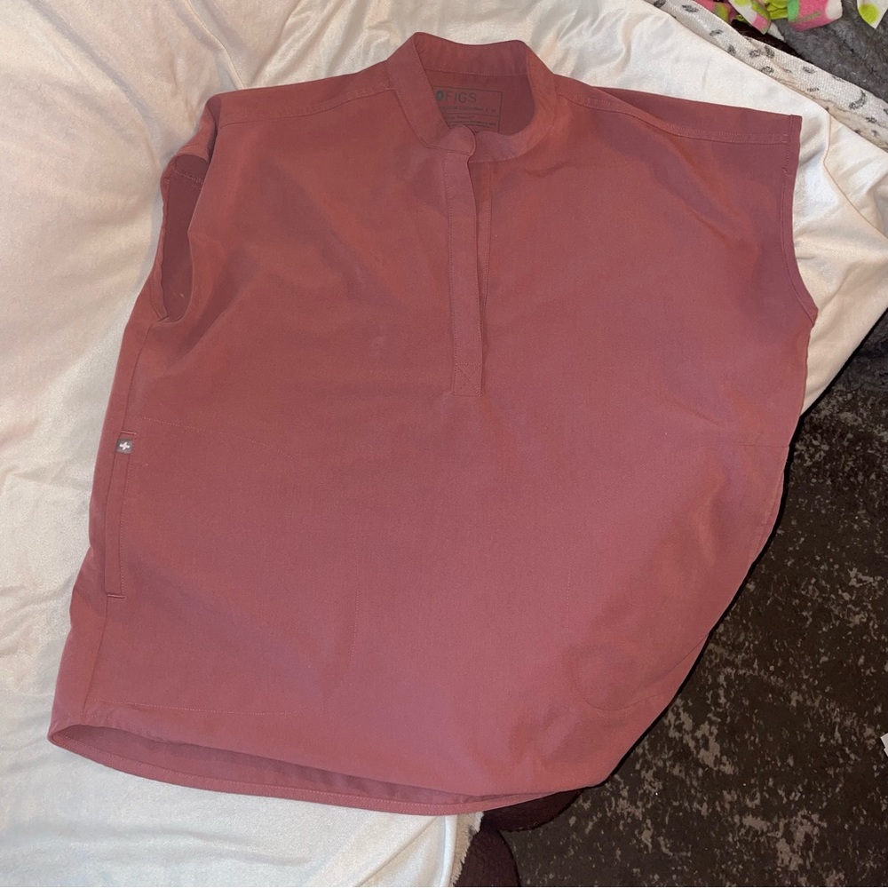 Figs mauve Rafaela top